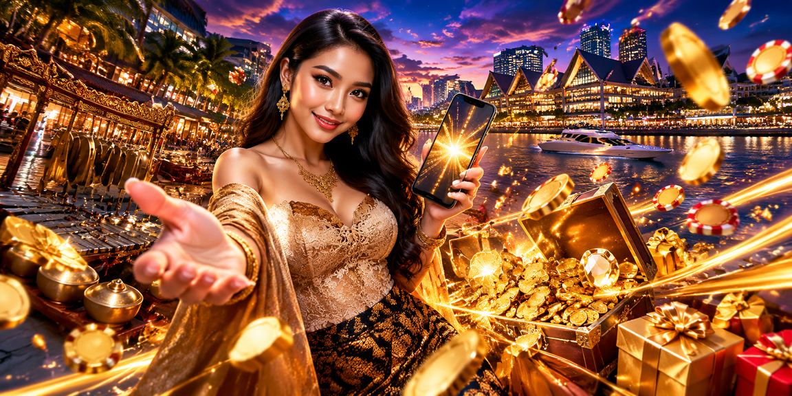 Model menggunakan ponsel untuk mengakses layanan casino mobile dengan nyaman